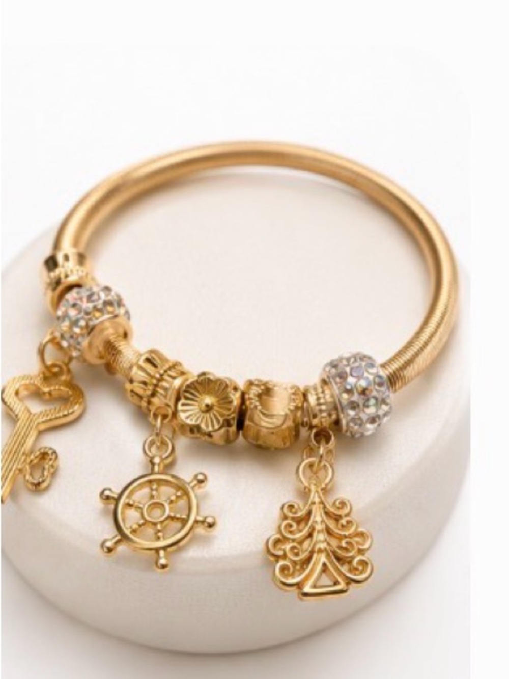 Key to the Open Water | Gold Nautical Charm Bracelet